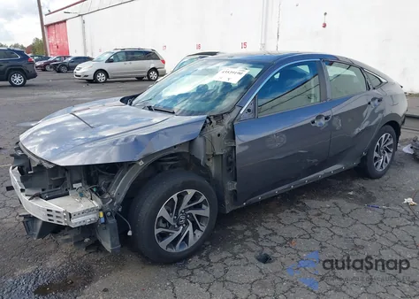 2016 Honda Civic Ex из США, поврежденный, VIN 2HGFC2F77GH502805